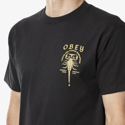 thumbnail OBEY Scorpion T-Shirt, Black, Detail Shot 3