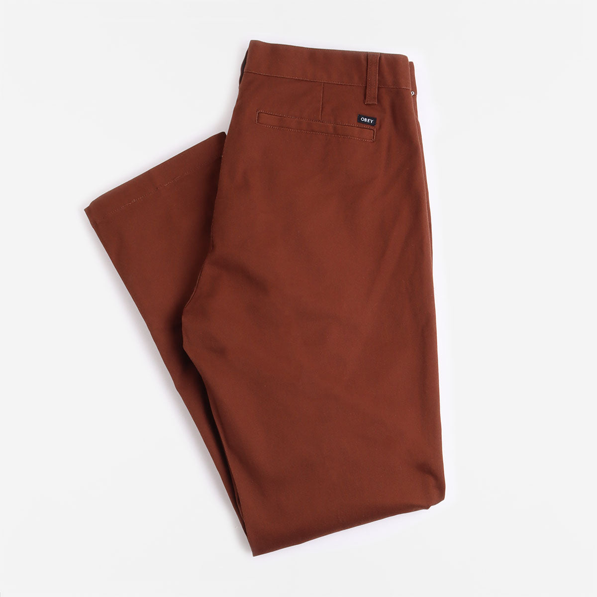 main OBEY Straggler Pant, Sepia Brown, Detail Shot 1