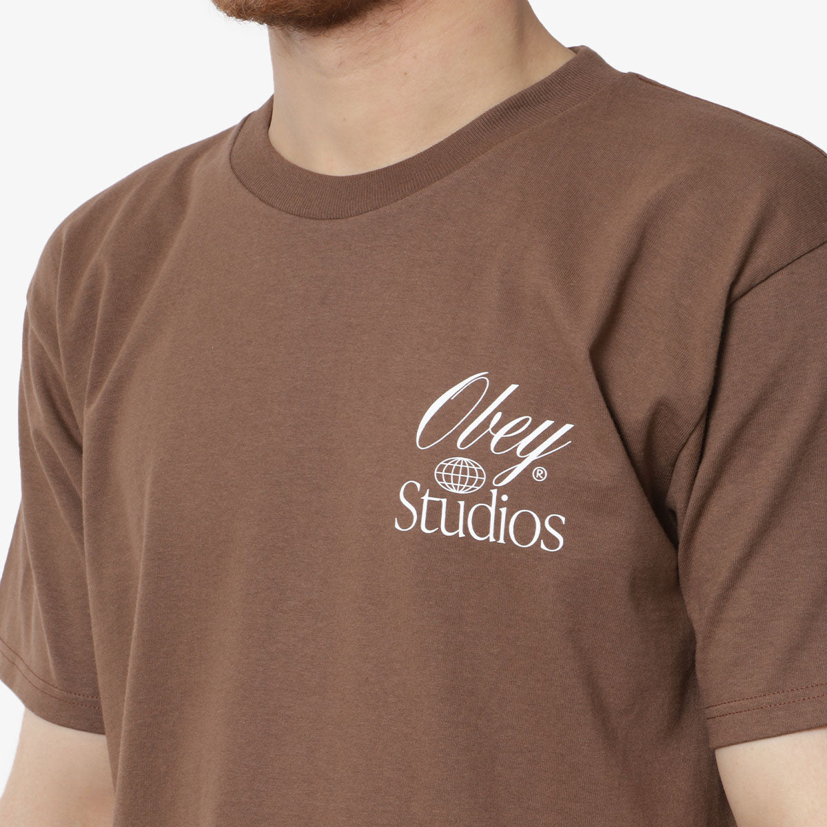 main OBEY Studios Worldwide T-Shirt, Silt, Detail Shot 3