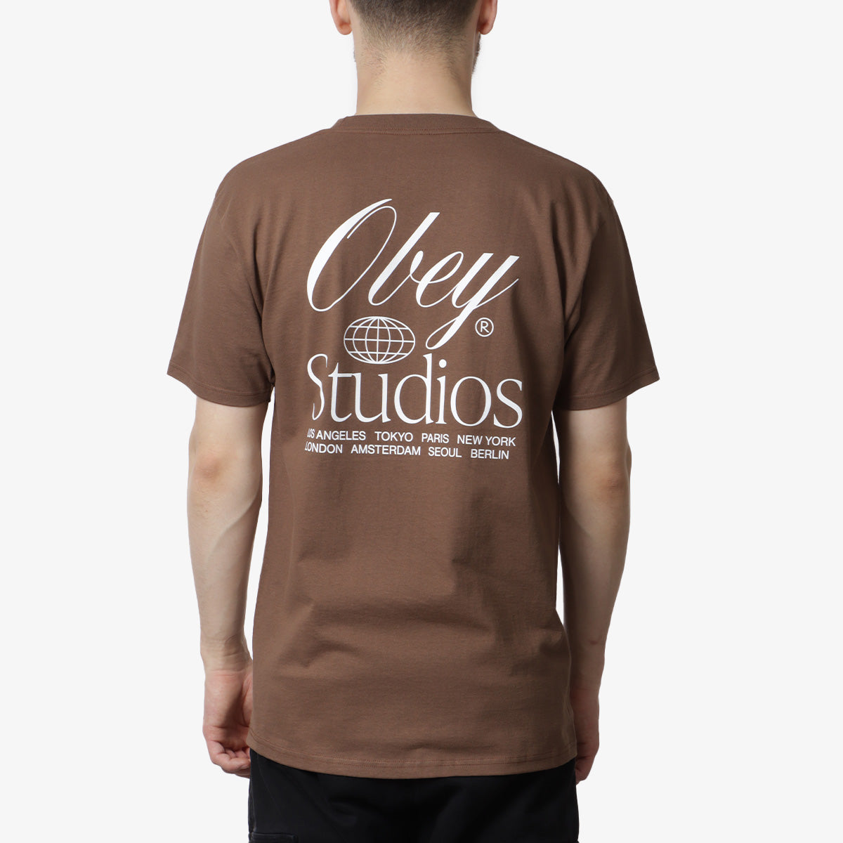 main OBEY Studios Worldwide T-Shirt, Silt, Detail Shot 1