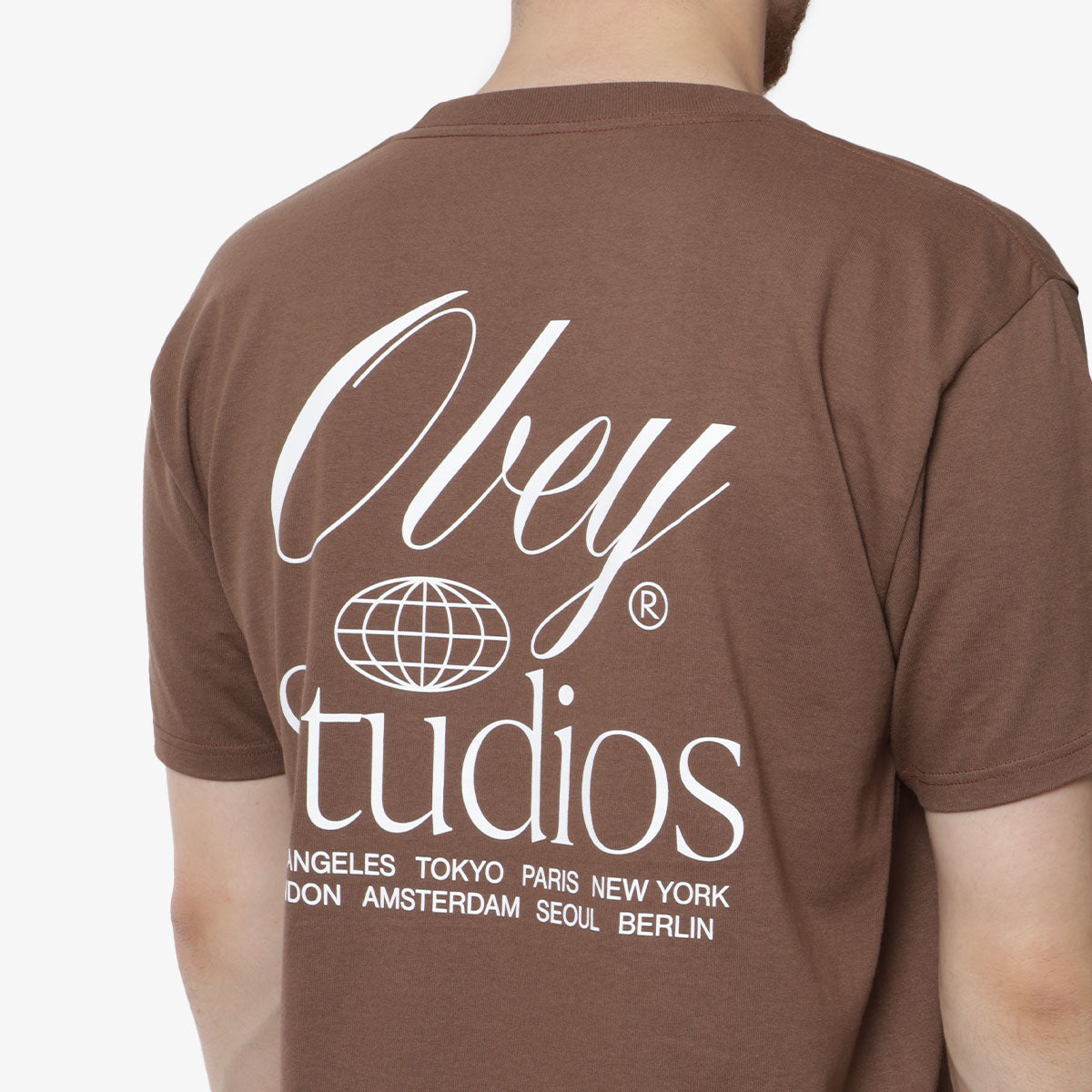 main OBEY Studios Worldwide T-Shirt, Silt, Detail Shot 4