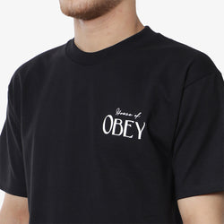 thumbnail OBEY Vacation T-Shirt, Black, Detail Shot 3