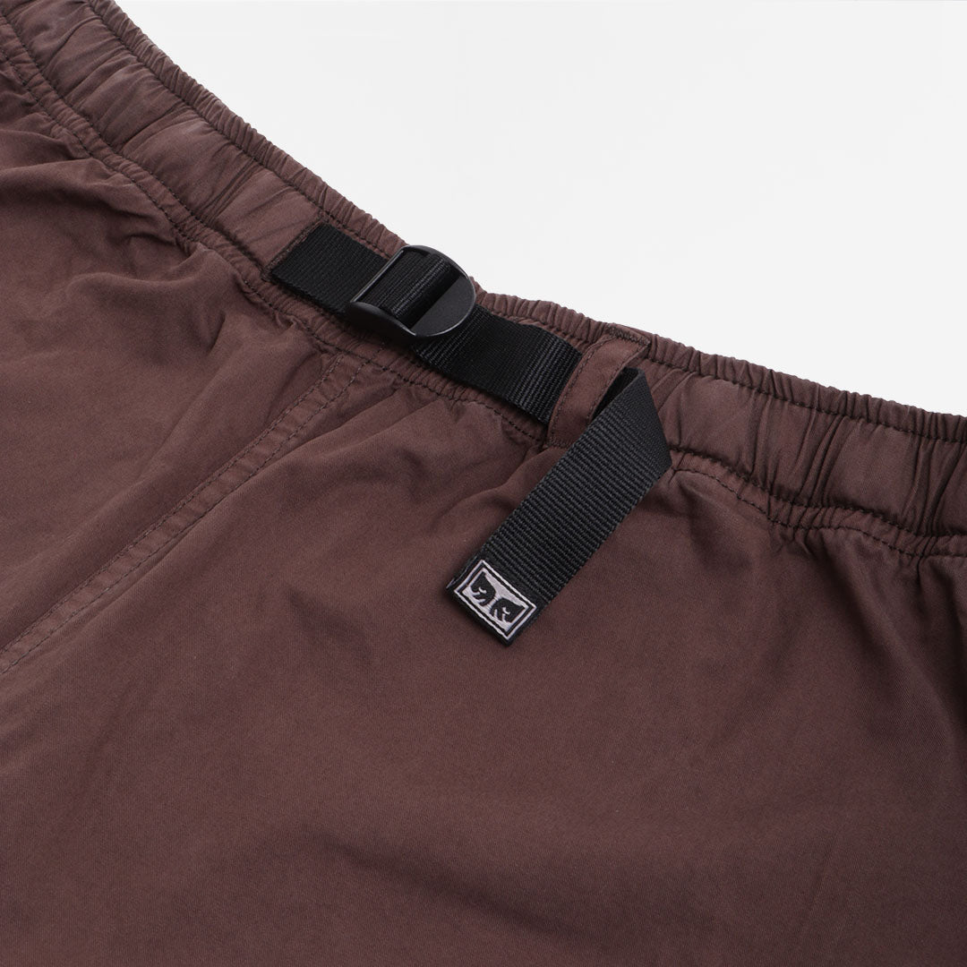 main OBEY Easy Pigment Trail Shorts, Pigment Java Brown, Detail Shot 2