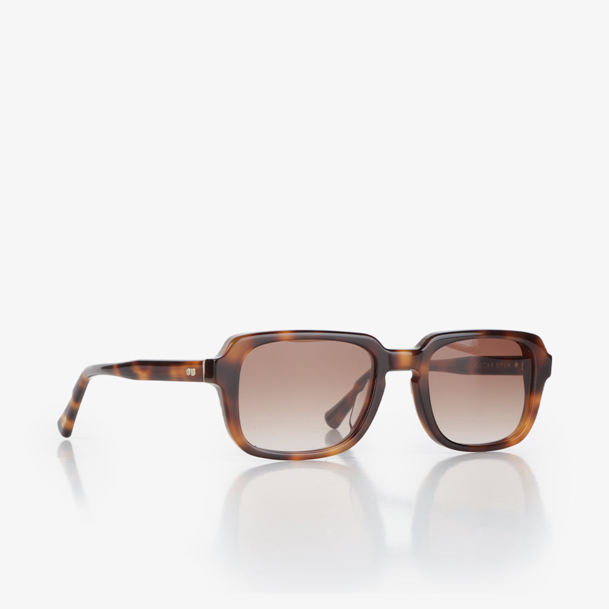 main Oscar Deen Nelson Sunglasses, Tortoise/Mocha, Detail Shot 2