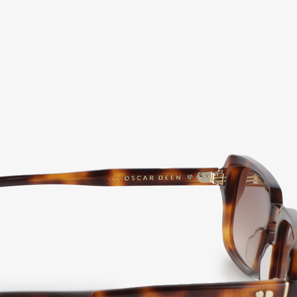 main Oscar Deen Nelson Sunglasses, Tortoise/Mocha, Detail Shot 5