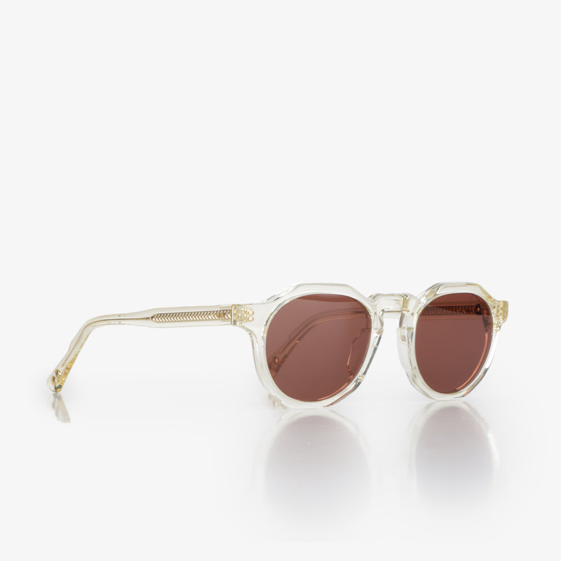 main Oscar Deen Pinto Sunglasses, Champagne/Brown, Detail Shot 2