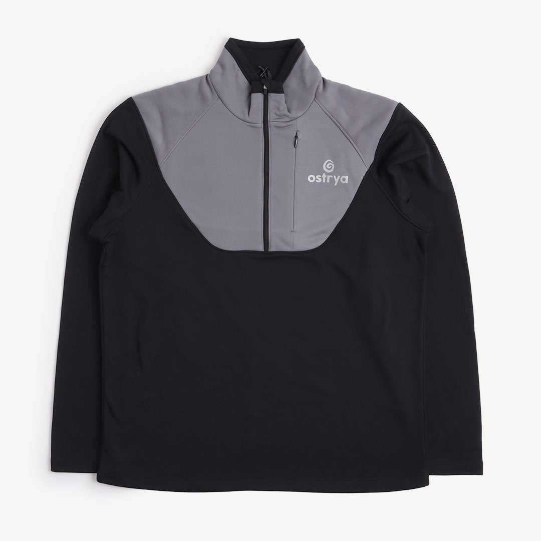 main Ostrya Rove Half Zip Tech Fleece, Charcoal, Detail Shot 1