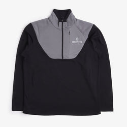 thumbnail Ostrya Rove Half Zip Tech Fleece, Charcoal, Detail Shot 1