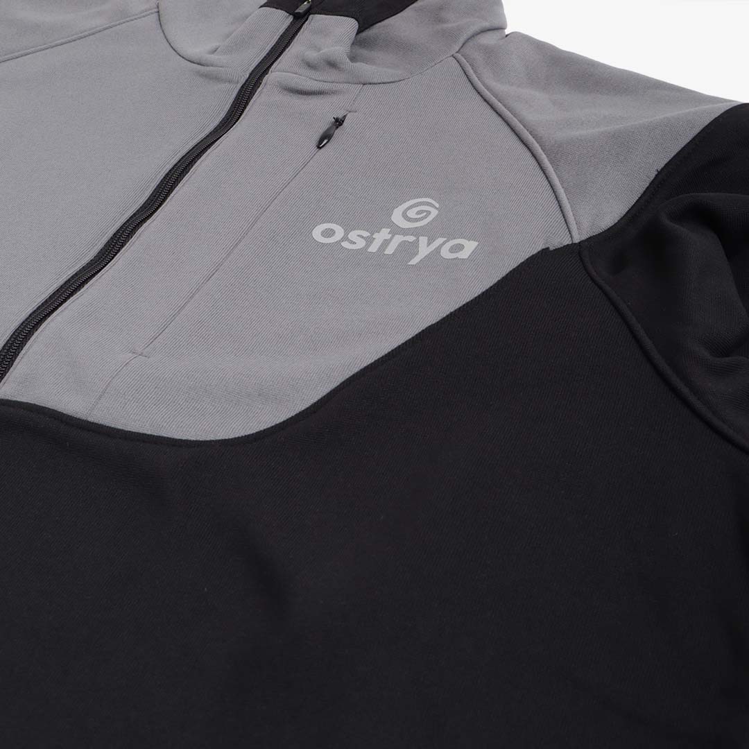 main Ostrya Rove Half Zip Tech Fleece, Charcoal, Detail Shot 3