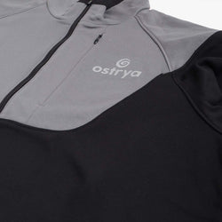 thumbnail Ostrya Rove Half Zip Tech Fleece, Charcoal, Detail Shot 3