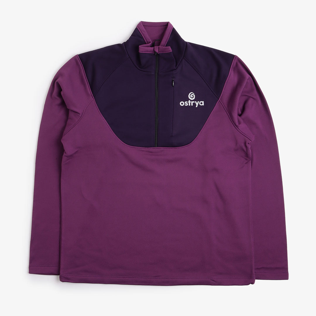 main Ostrya Rove Half Zip Tech Fleece, Violet, Detail Shot 1