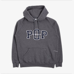 thumbnail Pop Trading Company Hoodie, Charcoal Heather, Detail Shot 5