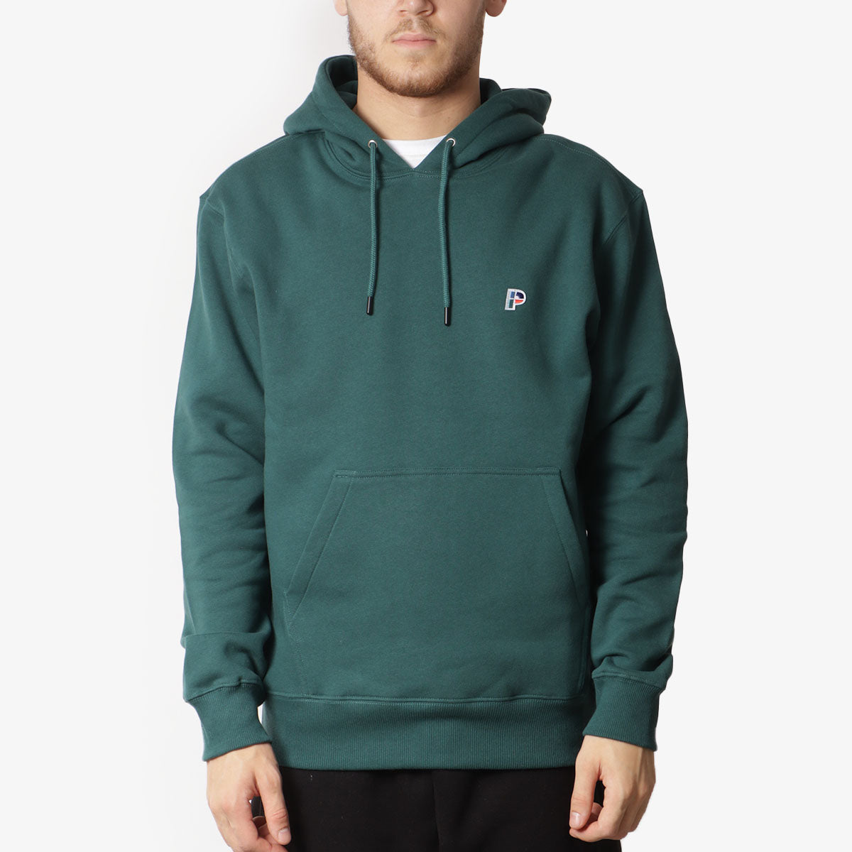 Parlez Avery Hoodie, Deep Green, Detail Shot 1