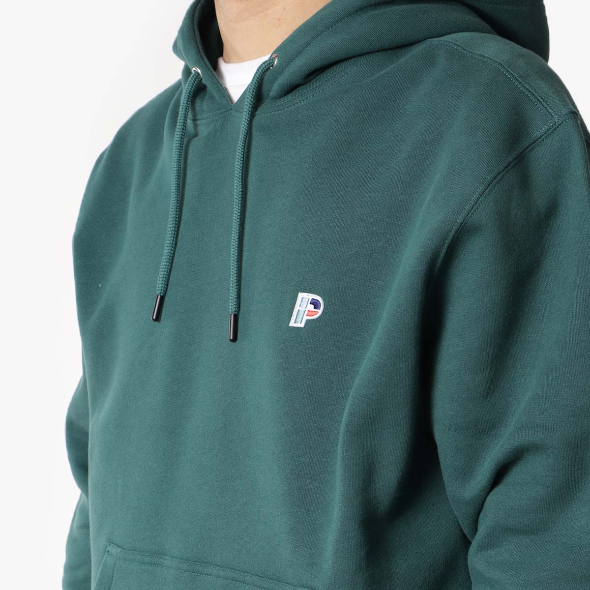 Parlez Avery Hoodie, Deep Green, Detail Shot 2