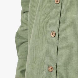 thumbnail Parlez Ayr Cord Shirt, Olive Green, Detail Shot 3