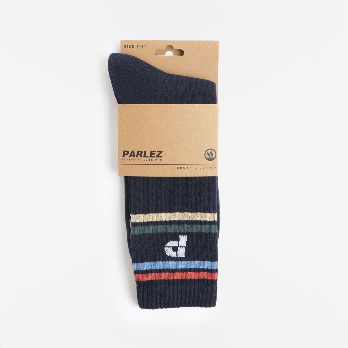 Parlez Bane Socks, Navy, Detail Shot 2