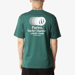 thumbnail Parlez Charter T-Shirt, Deep Green, Detail Shot 1