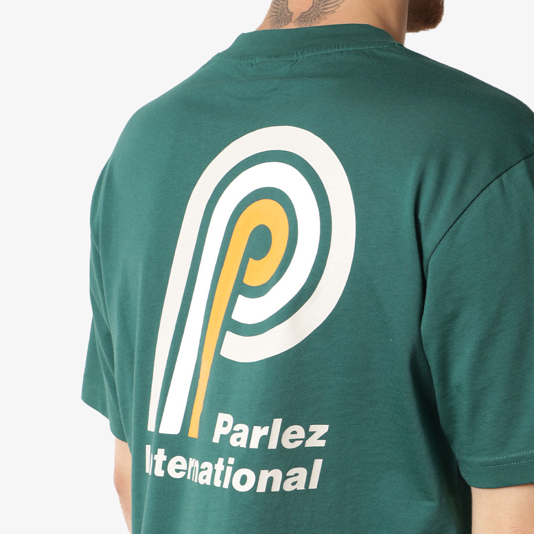 Parlez Dabney T-Shirt, Deep Green, Detail Shot 3