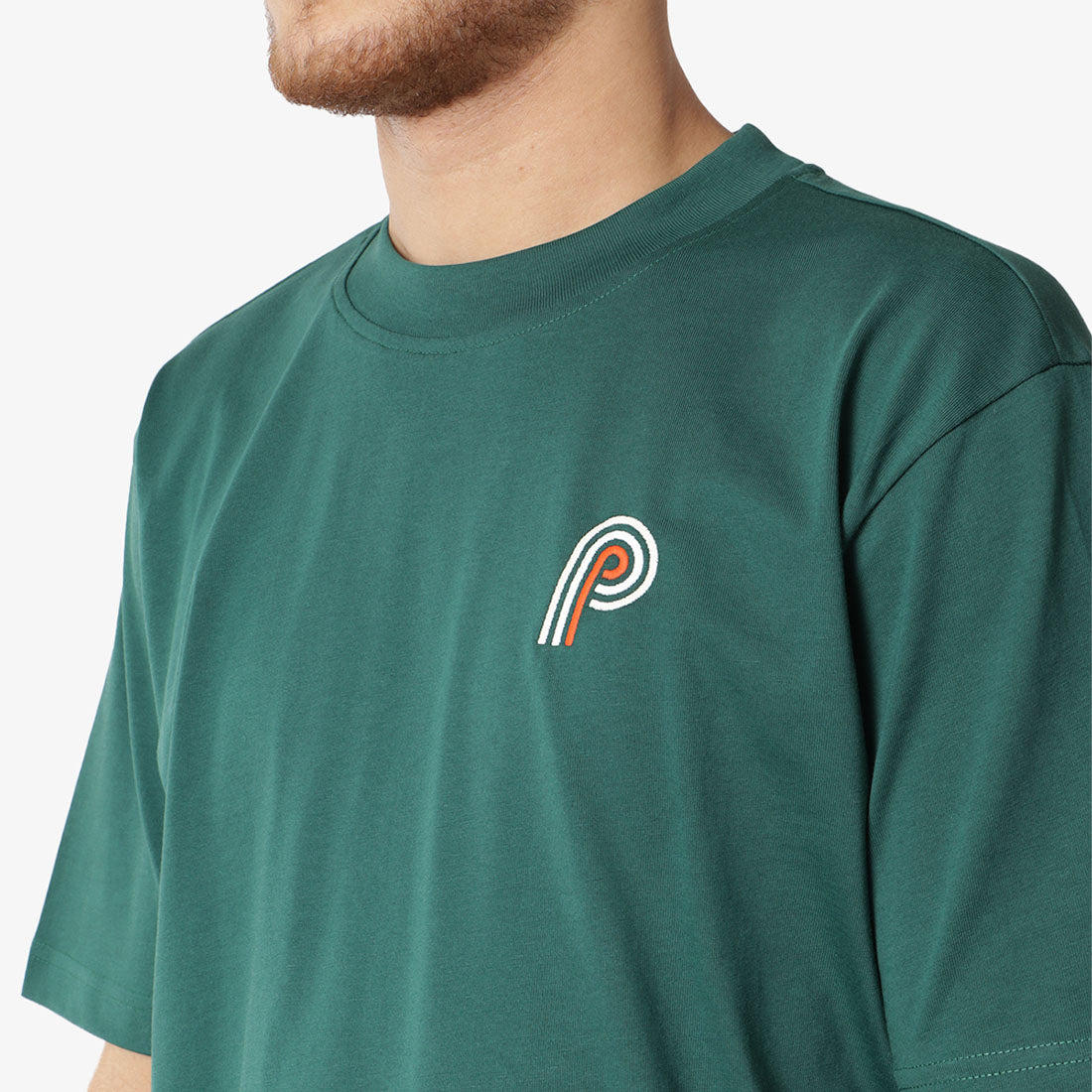 Parlez Dabney T-Shirt, Deep Green, Detail Shot 4