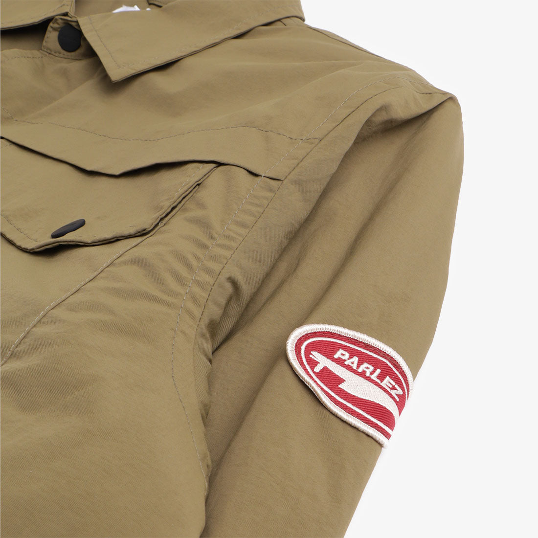 main Parlez Frame Shirt, Khaki, Detail Shot 2