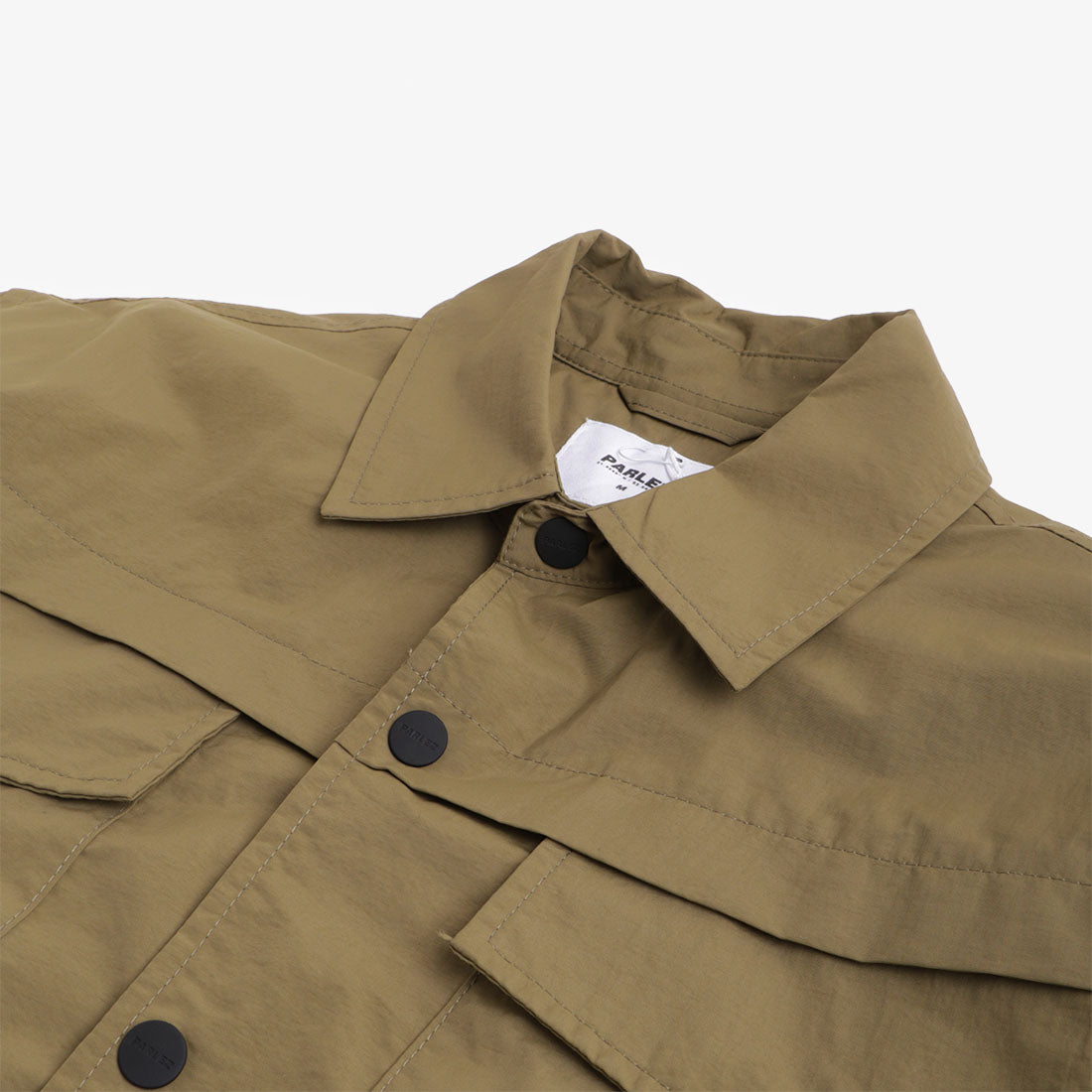 main Parlez Frame Shirt, Khaki, Detail Shot 3