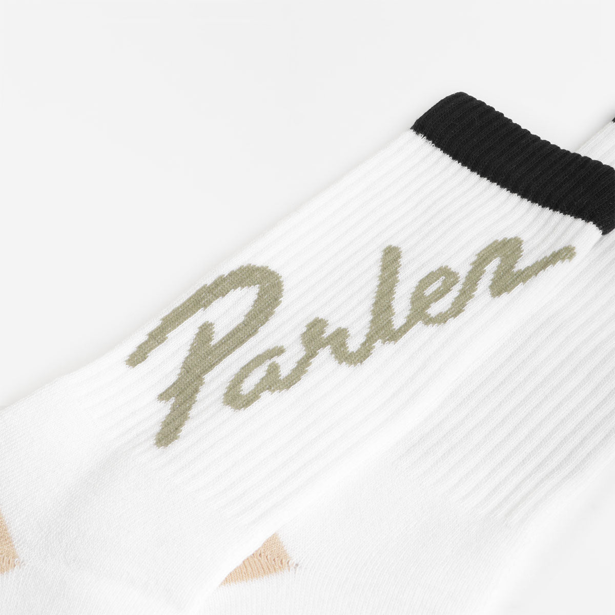 Parlez Orick Socks, White, Detail Shot 4