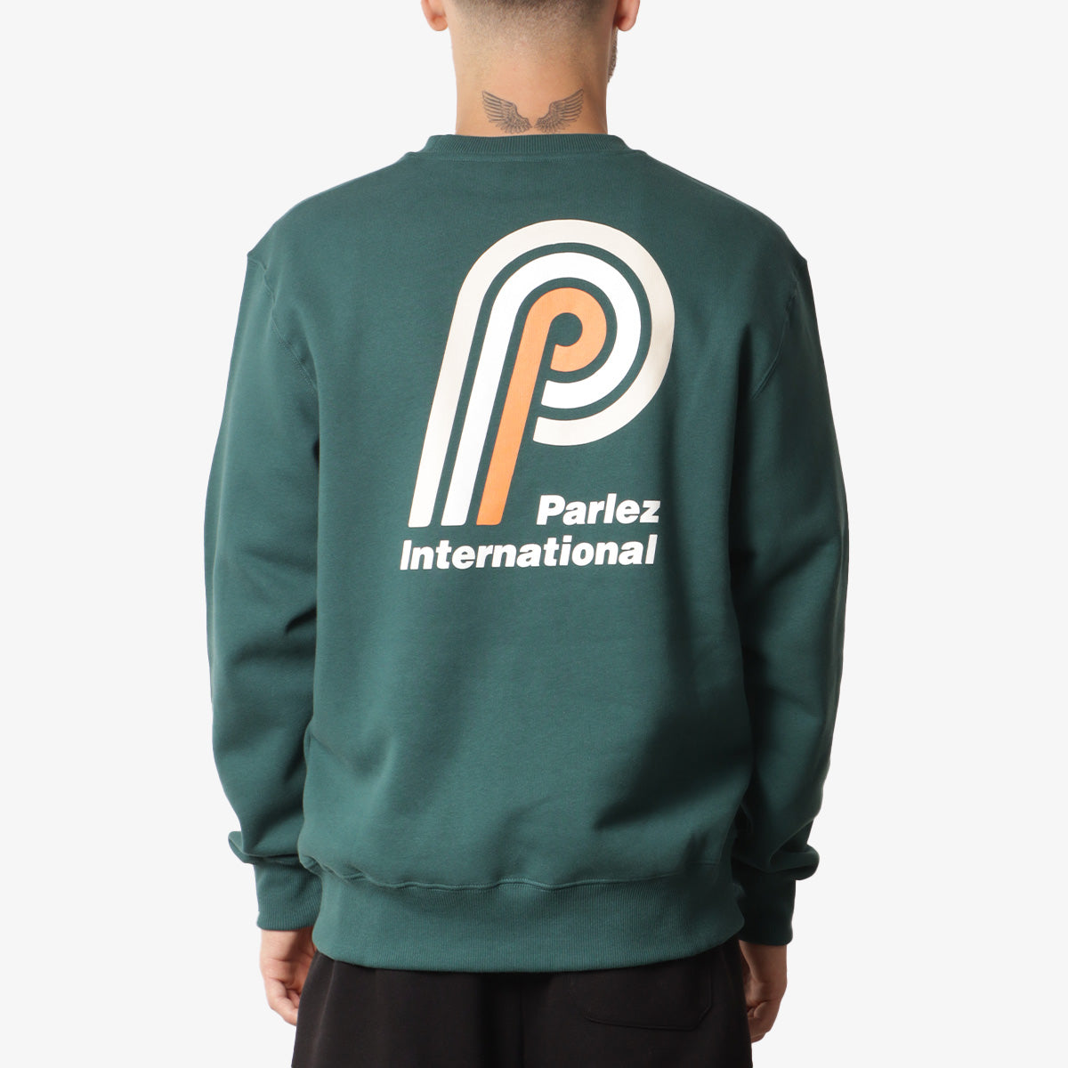 main Parlez Poplar Sweatshirt, Deep Green, Detail Shot 1