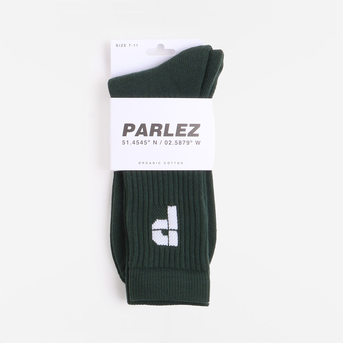 main Parlez Roseau Socks, Deep Green, Detail Shot 2