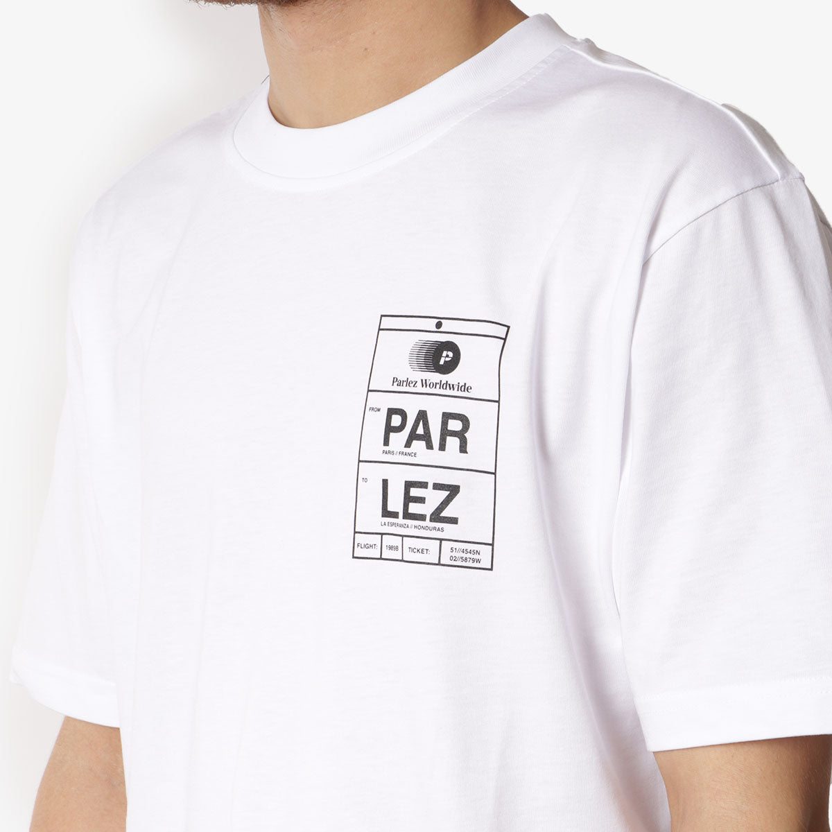 Parlez Vinton T-Shirt, White, Detail Shot 2