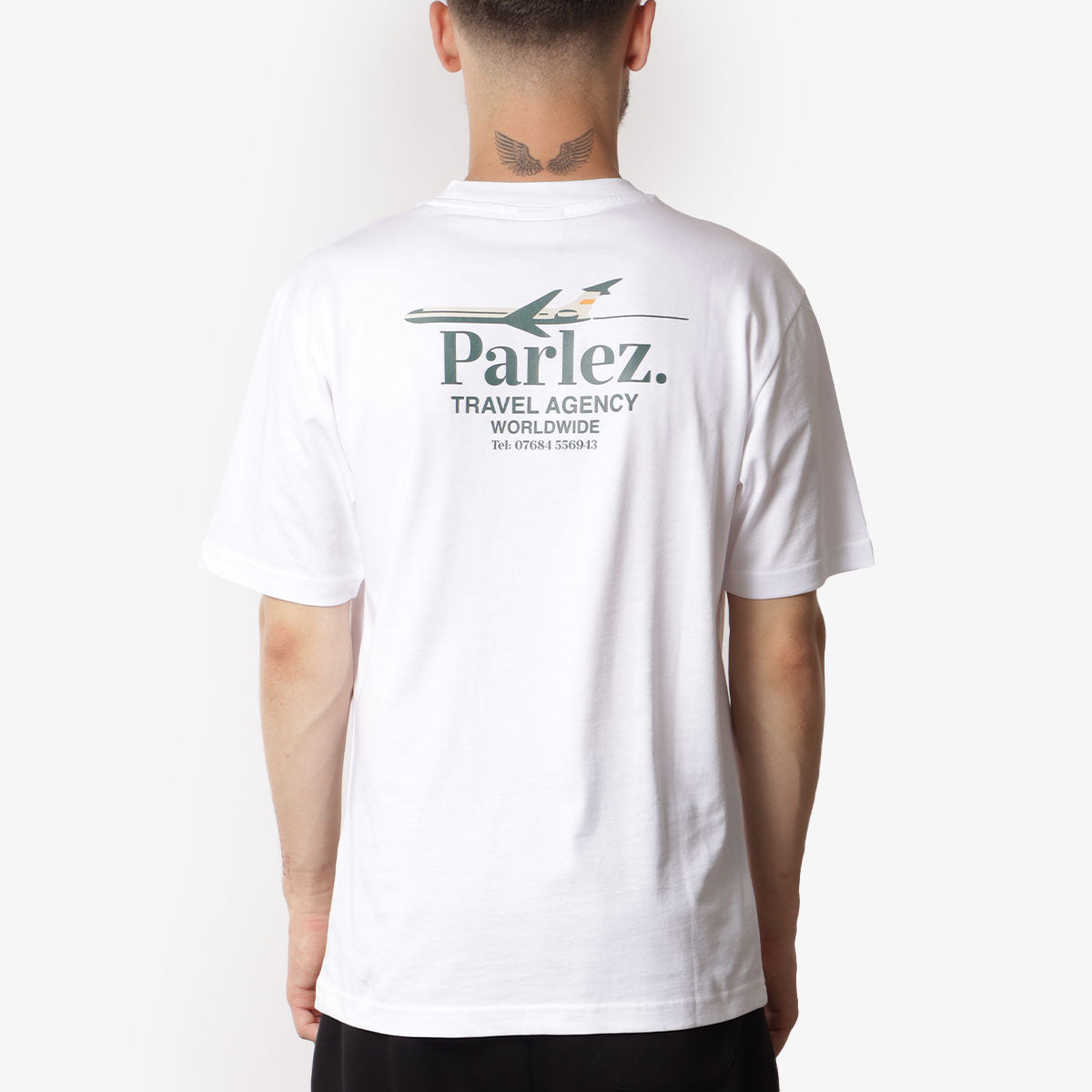 Parlez Worldwide T-Shirt, White, Detail Shot 1