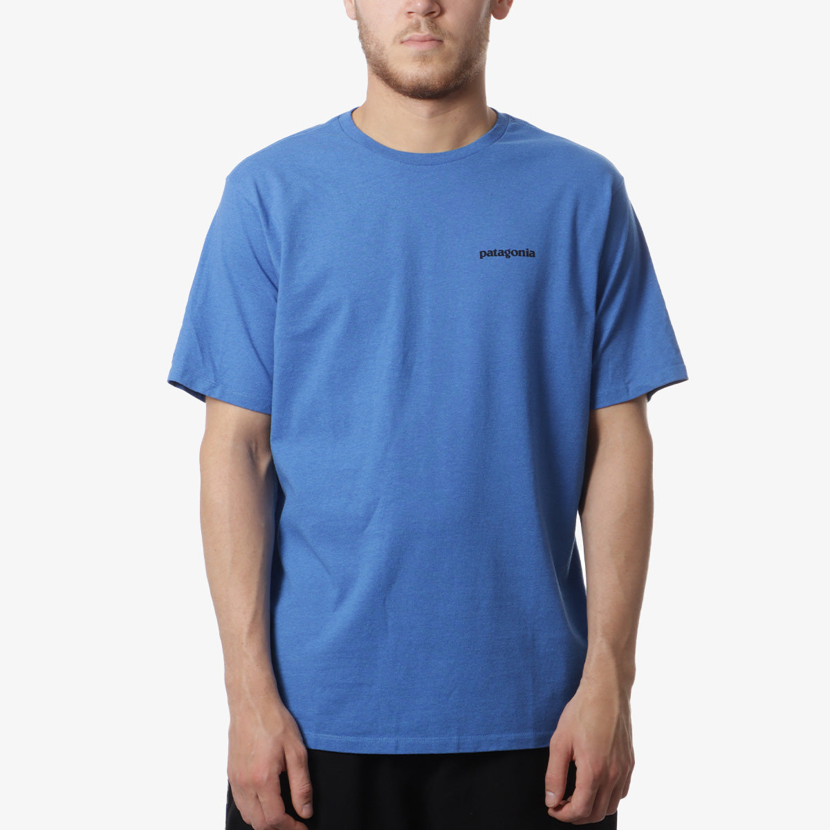 Patagonia P-6 Logo Responsibili-Tee T-Shirt, P-6 Outline: Vessel Blue, Detail Shot 2