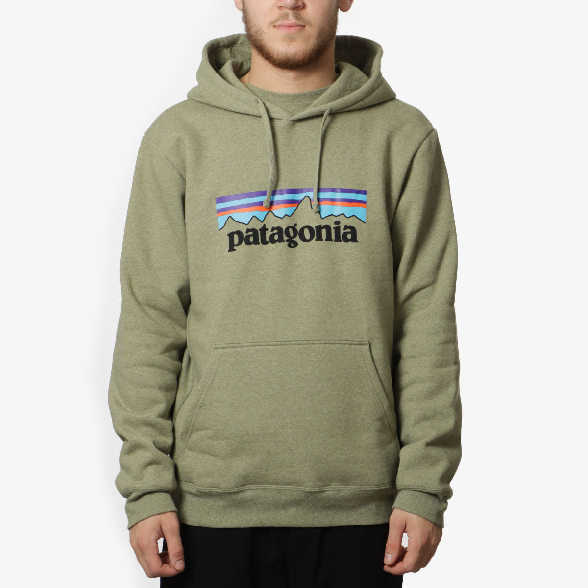 Patagonia P-6 Logo Uprisal Hoodie, Buckhorn Green, Detail Shot 1