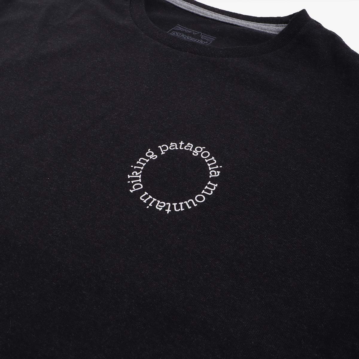 main Patagonia Spoke Stencil Responsibli-Tee T-Shirt, Ink Black, Detail Shot 6