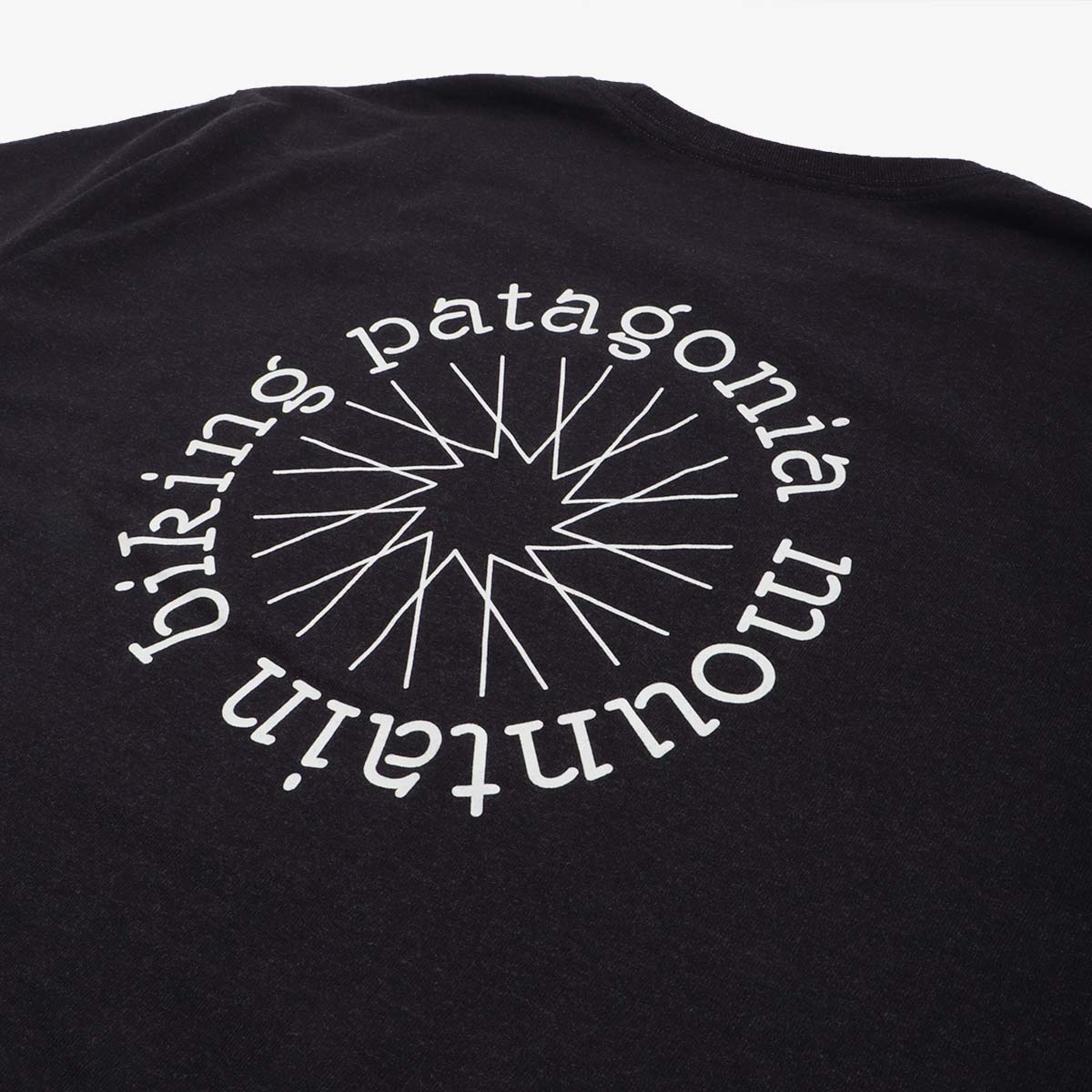 main Patagonia Spoke Stencil Responsibli-Tee T-Shirt, Ink Black, Detail Shot 7