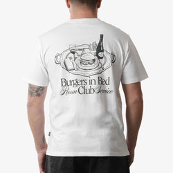 thumbnail Pompeii Burgers In Bed Graphic T-Shirt, White, Detail Shot 1