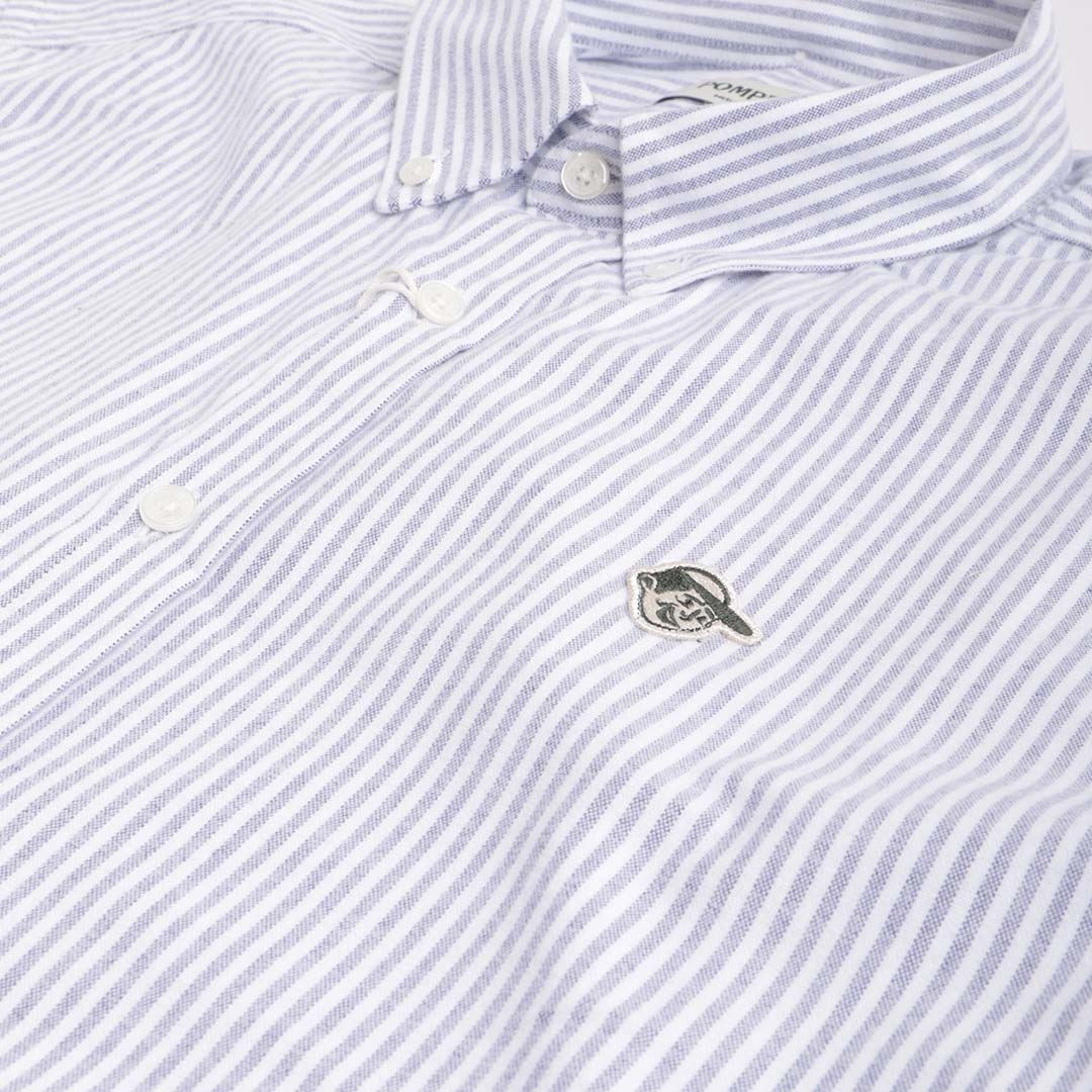 main Pompeii Oxford Emilio Shirt, Blue, Detail Shot 3