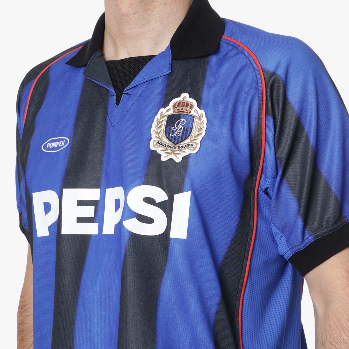 Pompeii Pre-Season Football Shirt, Blue, Detail Shot 2