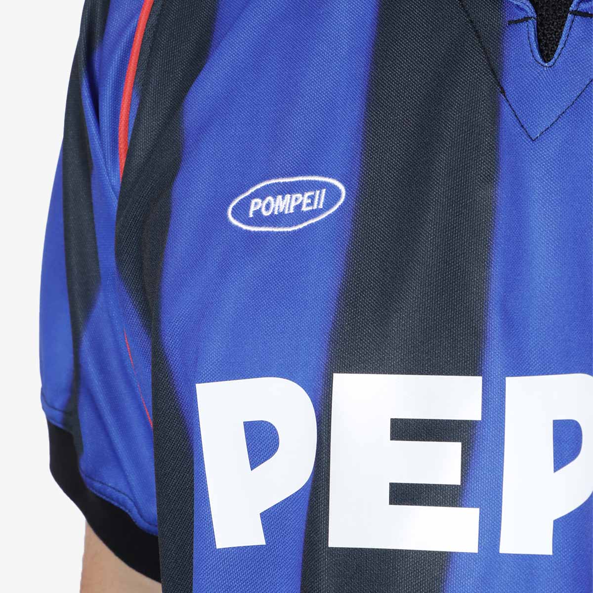 Pompeii Pre-Season Football Shirt, Blue, Detail Shot 3