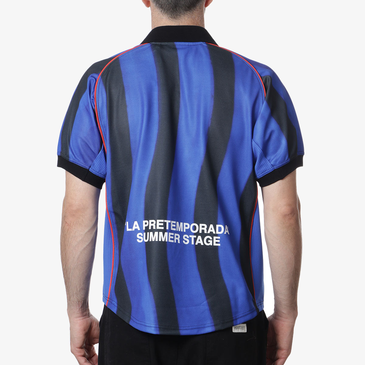 Pompeii Pre-Season Football Shirt, Blue, Detail Shot 5