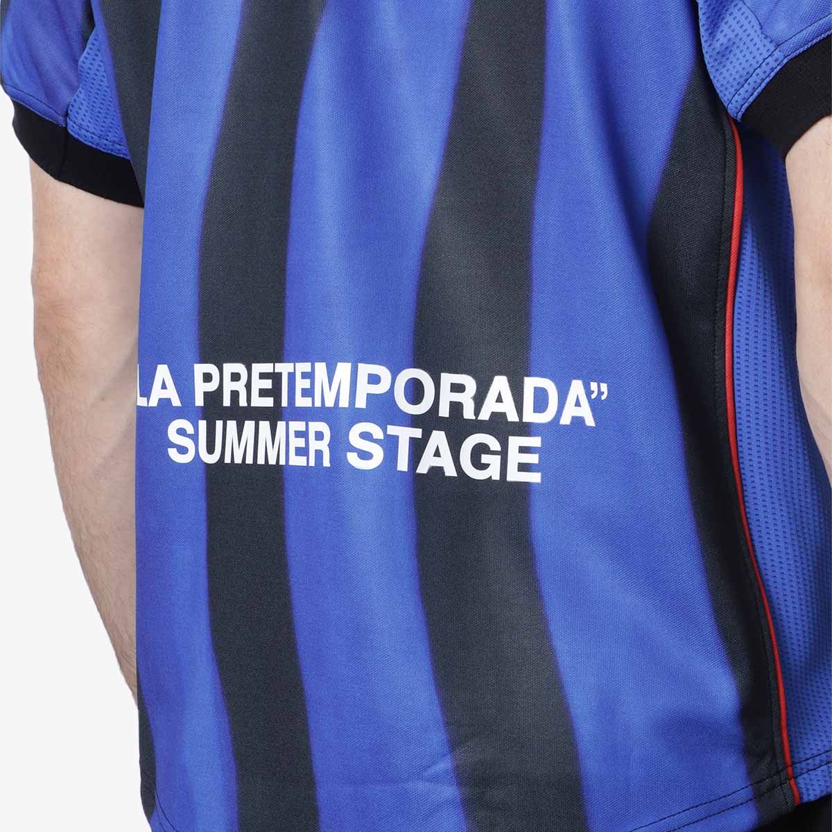 Pompeii Pre-Season Football Shirt, Blue, Detail Shot 6