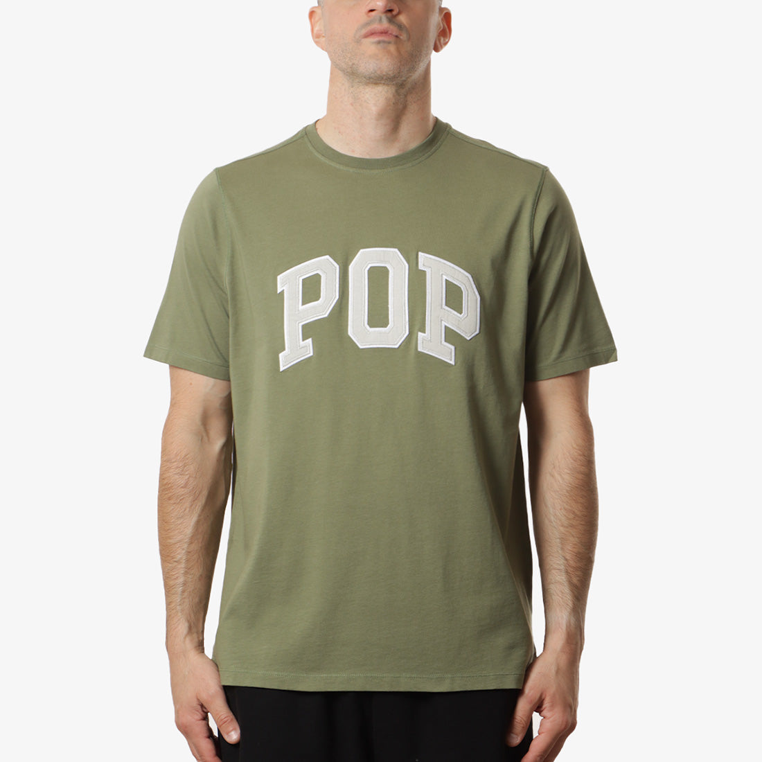 Pop Trading Company Arch T-Shirt, Four Leaf Clover, Detail Shot 1