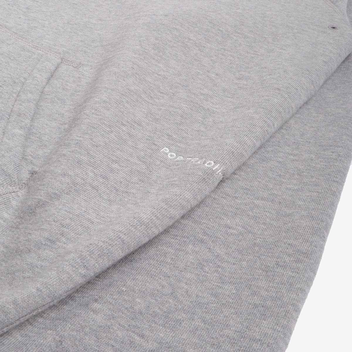 main Pop Trading Company College P Hoodie, Grey Heather, Detail Shot 7