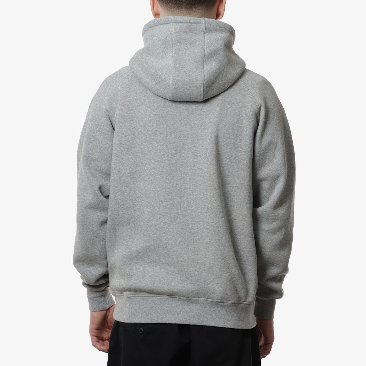 main Pop Trading Company College P Hoodie, Grey Heather, Detail Shot 4