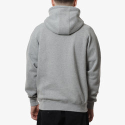 thumbnail Pop Trading Company College P Hoodie, Grey Heather, Detail Shot 4