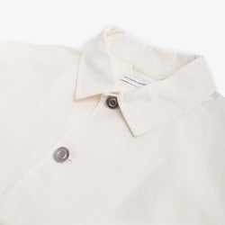 thumbnail Pop Trading Company Full Buttoned Linen Jacket, Off White, Detail Shot 7