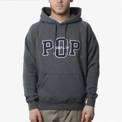 thumbnail Pop Trading Company Hoodie, Charcoal Heather, Detail Shot 1