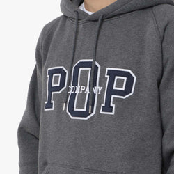 thumbnail Pop Trading Company Hoodie, Charcoal Heather, Detail Shot 2