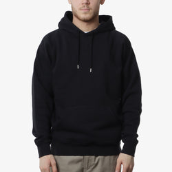 thumbnail Pop Trading Company Logo Hoodie, Black, White, Detail Shot 2