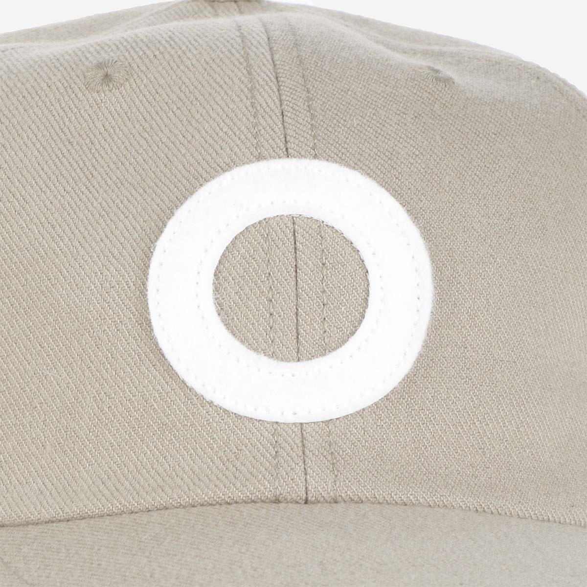 Pop Trading Company O Six Panel Hat, Khaki, Detail Shot 2