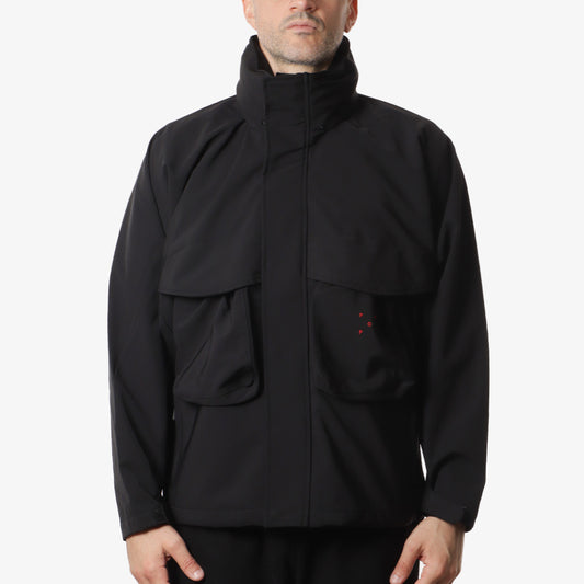 Pop Trading Company Popshell Jacket, Black, Detail Shot 1